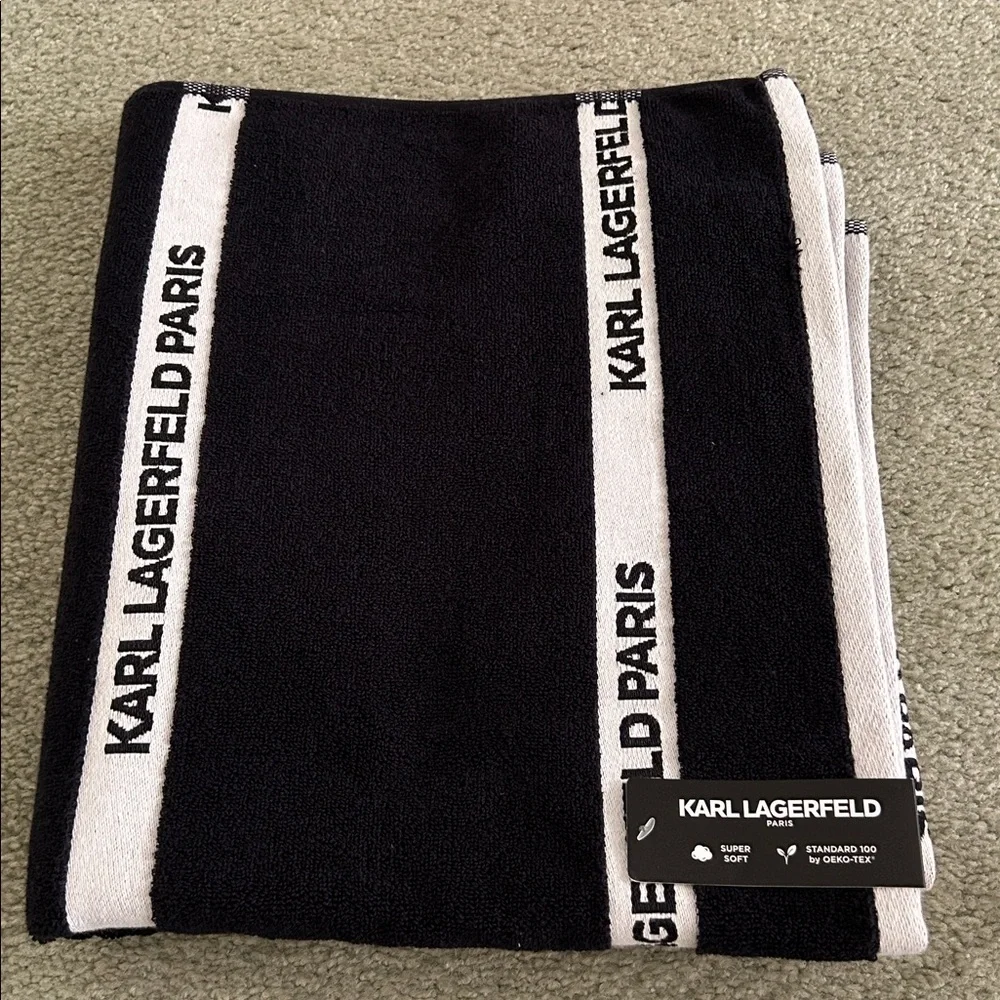 NWT Karl Lagerfeld bath Towel